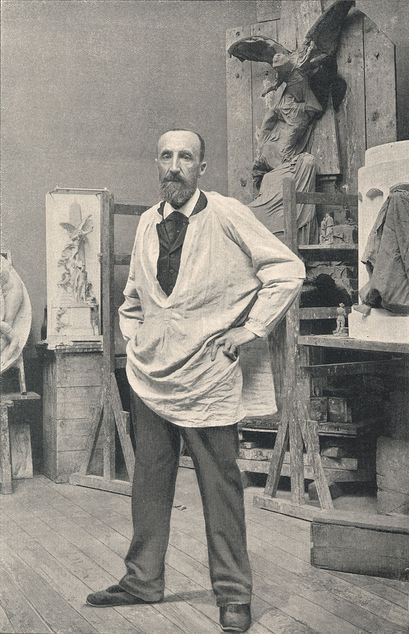 Aimé-Jules Dalou in zijn atelier