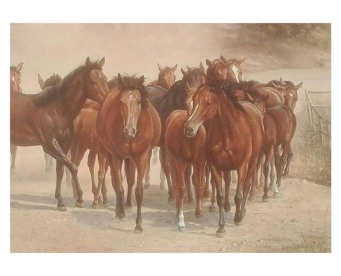 Dick de Vries - Paarden - NL-Antiques
