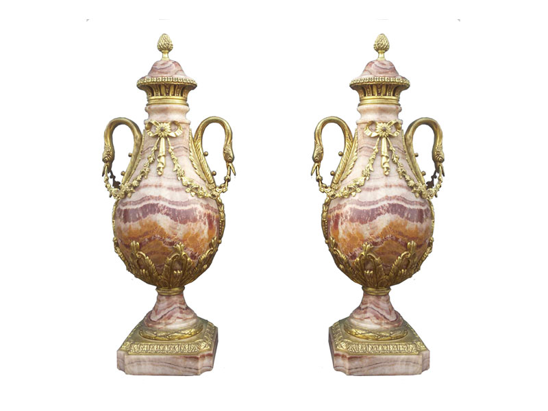 Marmeren siervazen - Frankrijk ca. 1900 - NL-Antiques