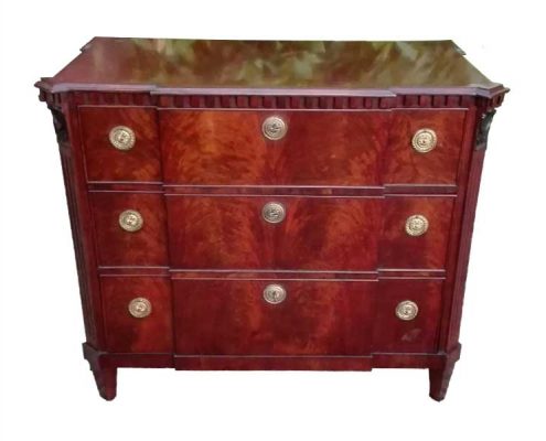 Dutch chest of drawers - mahogany, style Louis Seize