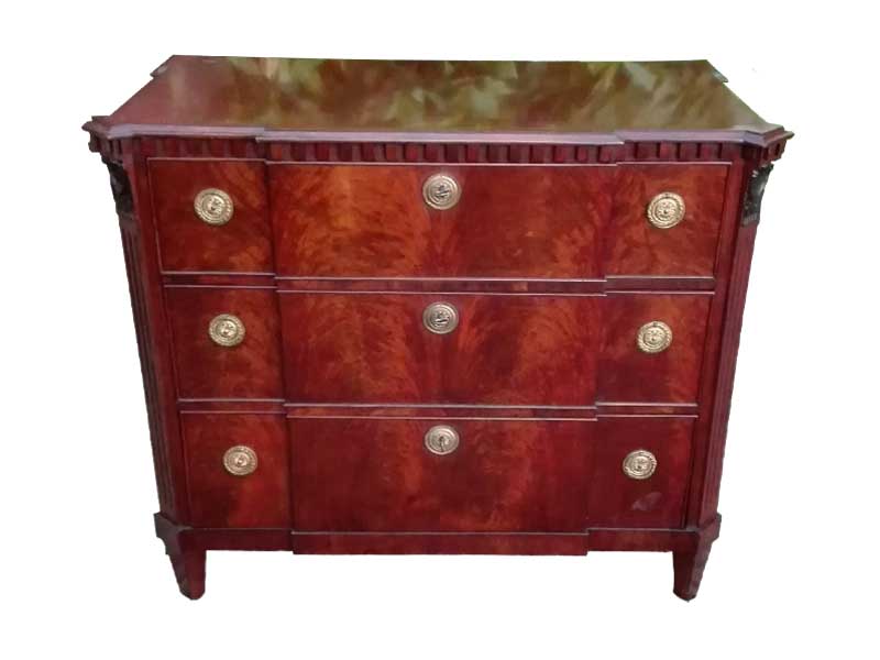 Dutch chest of drawers - mahogany, style Louis Seize