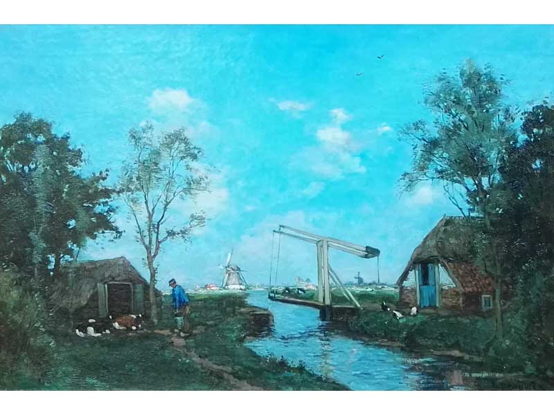 B. Brouwer - Drawbridge - NL Antiques