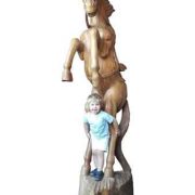 Exclusief, zeer groot steigerend paard (2,70 mr) - NL Antiques