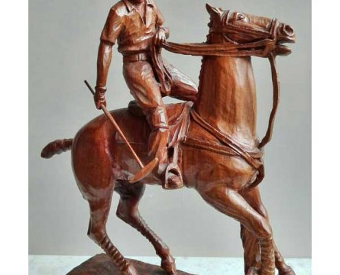 Hector Garbati - Polospeler op paard - NL Antiques
