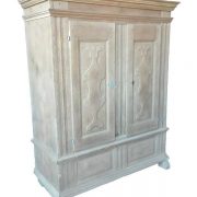 Rustieke eiken 17e-eeuwse spinde kast - NL-Antiques