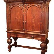 Hollands gestoken kruisvoet kabinet - ca. 1700 - NL Antiques